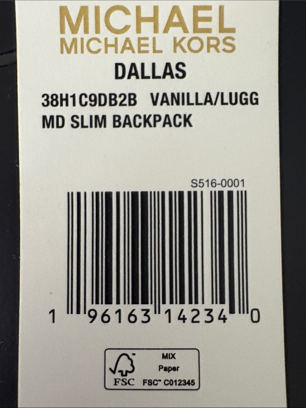 Michael Kors Cream and Tan Logo Backpack - Picture 9 of 9